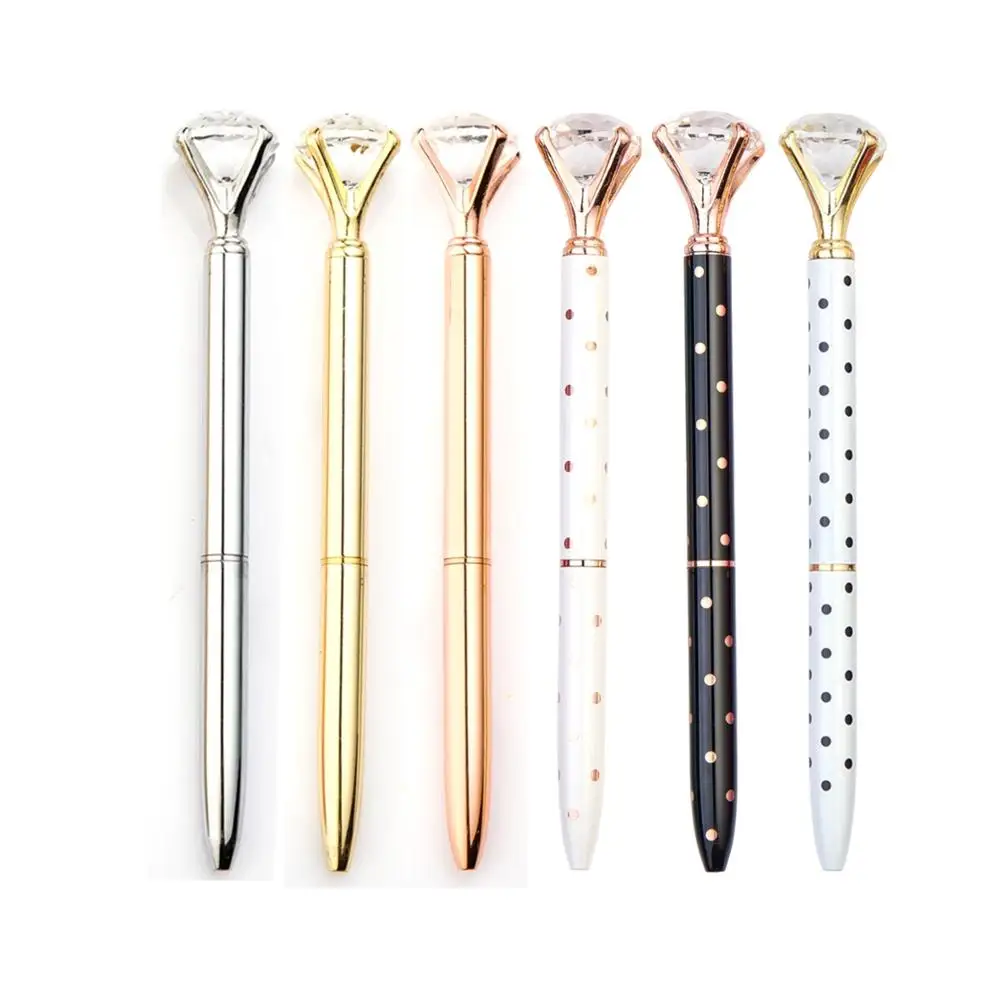 JH Personalized Big Diamond Pen Wedding Gift Crystal Diamond Pen
