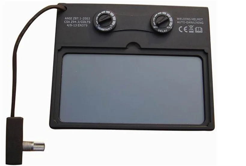 ANSI Z87.1 DIN EN 397 custom auto darkening solar power welding helmet with manual scale number setting for sale