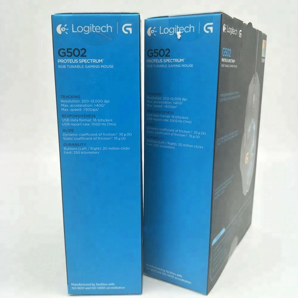 100 percent original Logitech gaming mouse G502 mouse tool for lol dota 12000 DPI