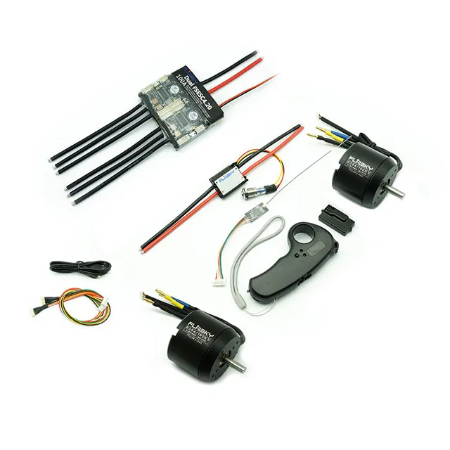 Dual FSESC4.20 280A Anti-Spark Pro Switch 190KV Motor ESC 6354 Electric Skateboard Kit