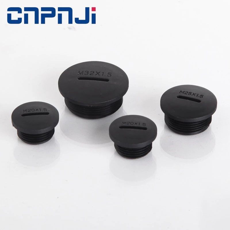 Metric Thread Type High Performance IP68-10 Nylon Sealing Screw Cover plastic hole plug with Screw Thread