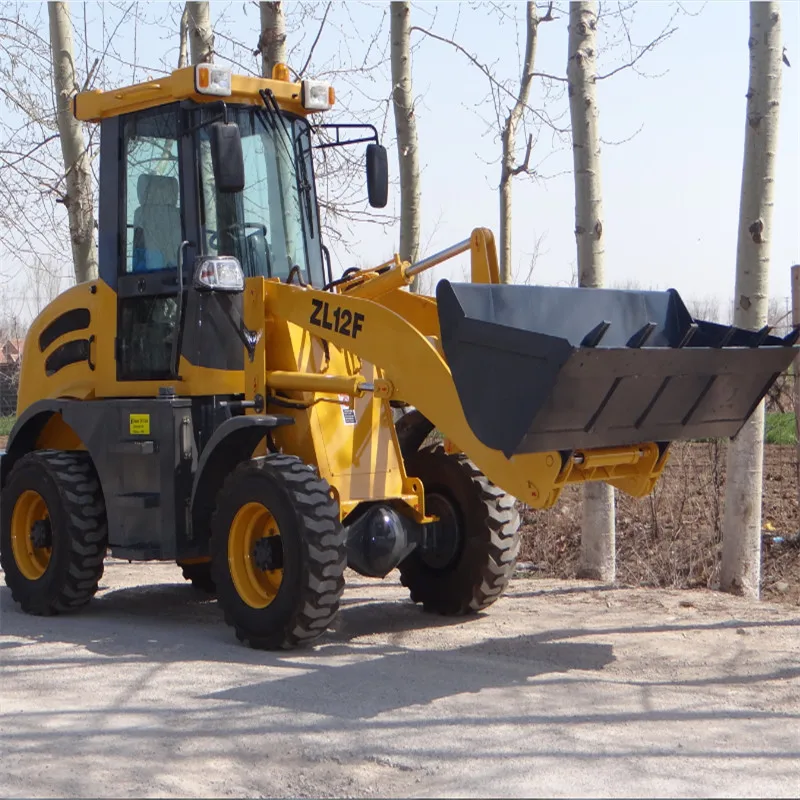 Китайский дешевый мини-погрузчик с шарнирным соединением фронтальный погрузчик ZL12 колесный 4x4