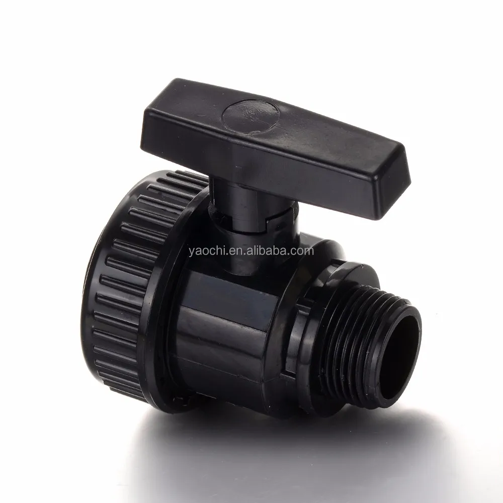 good quality 3 inch black irrigation male female external thread socket pvc plastic double true single union ball valve
