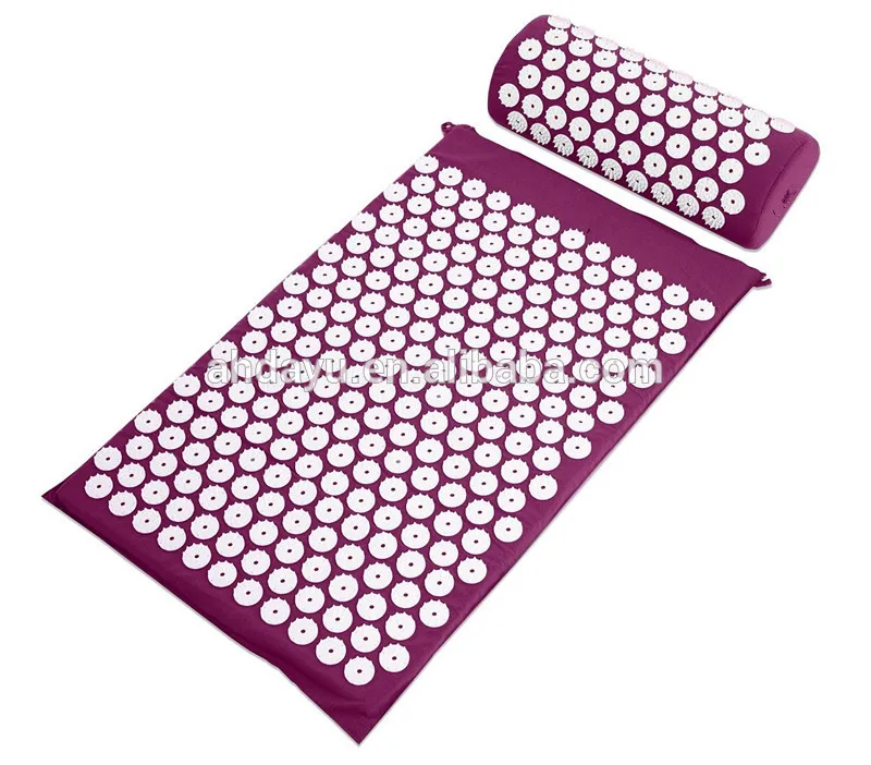 Acupressure Mat and Pillow Set for Back/Neck Pain Relief and Muscle Relaxation