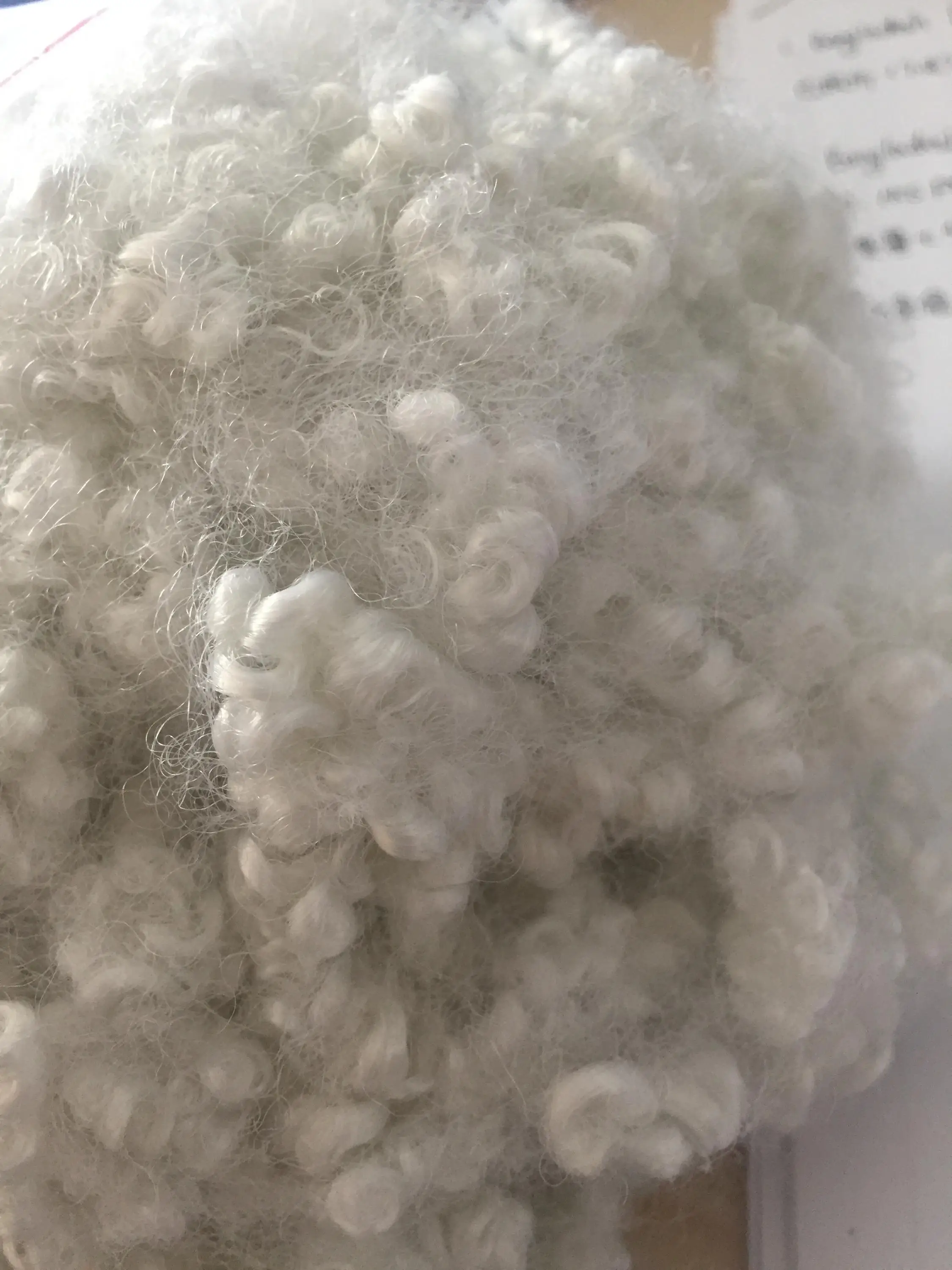 wholesale pillow stuffing ECO Recycled 15D 7D 3D Congujate Hollow Siliconized Fiber