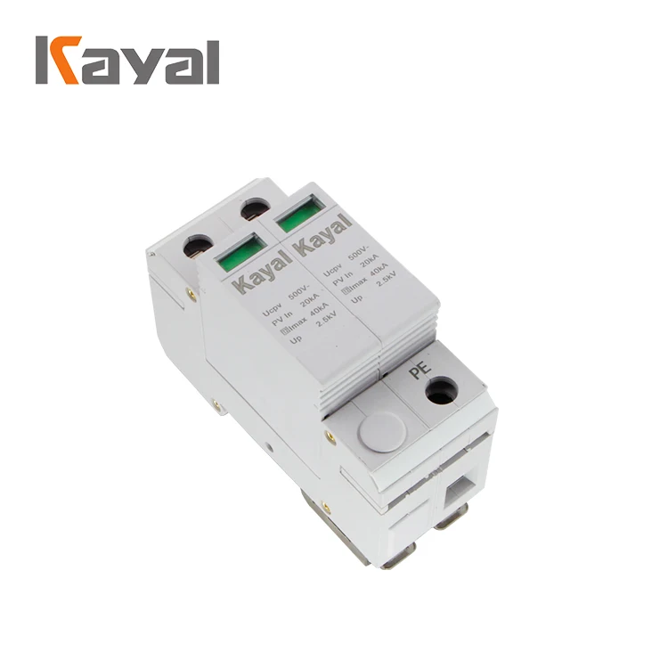 WenZhou Factory Price Free Sample Solar PV 20KA 40KA 2P DC 500V 800V 3P DC 1000V Power Arrester Surge Protective Device SPD