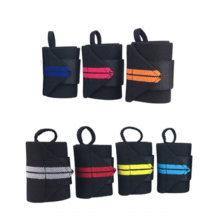 Adjustable Weight Lifting Training Wrist Straps Support Braces Wraps Belt Protector for Weightlifting Powerlifting Bodybuilding