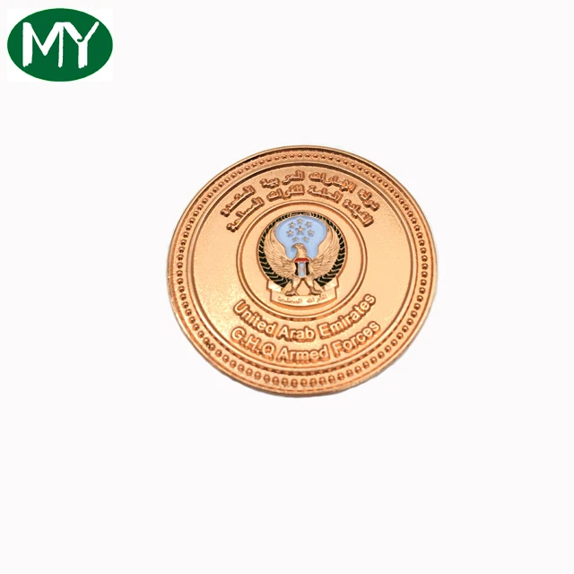 Factory free design custom antique gold challenge copy coins