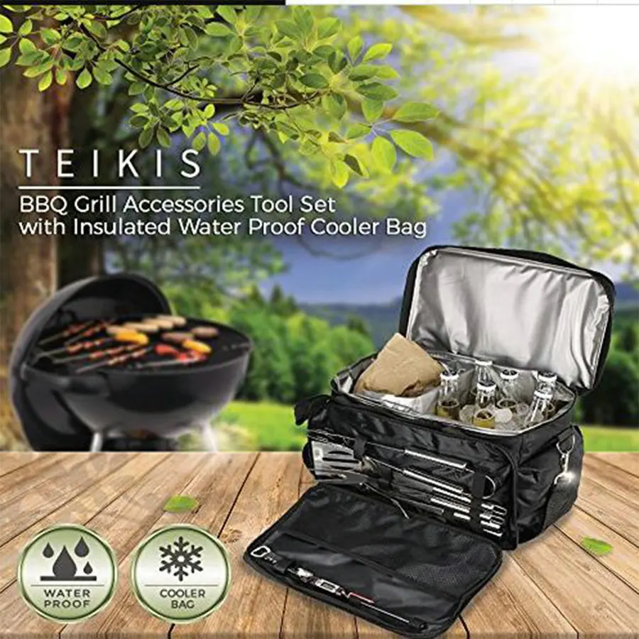 Barbecue Grill   Portable Lightweight  Charcoal  BBQ Grill for Outdoor with cooler bag