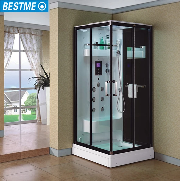 Роскошный портативный комнатный душ, сухая и влажная Паровая комбинированная комната для сауны на 1-2 человек