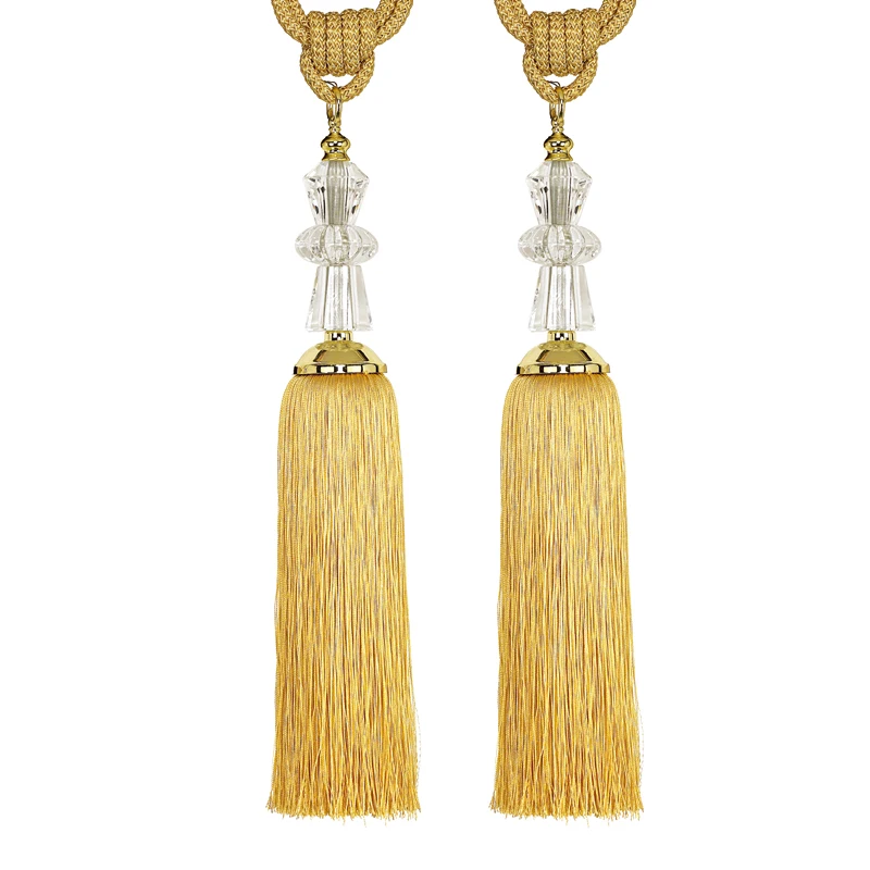 High quality curtain accessories curtain tassel tiebacks Colorful Curtain Tassels With Crystal Bead