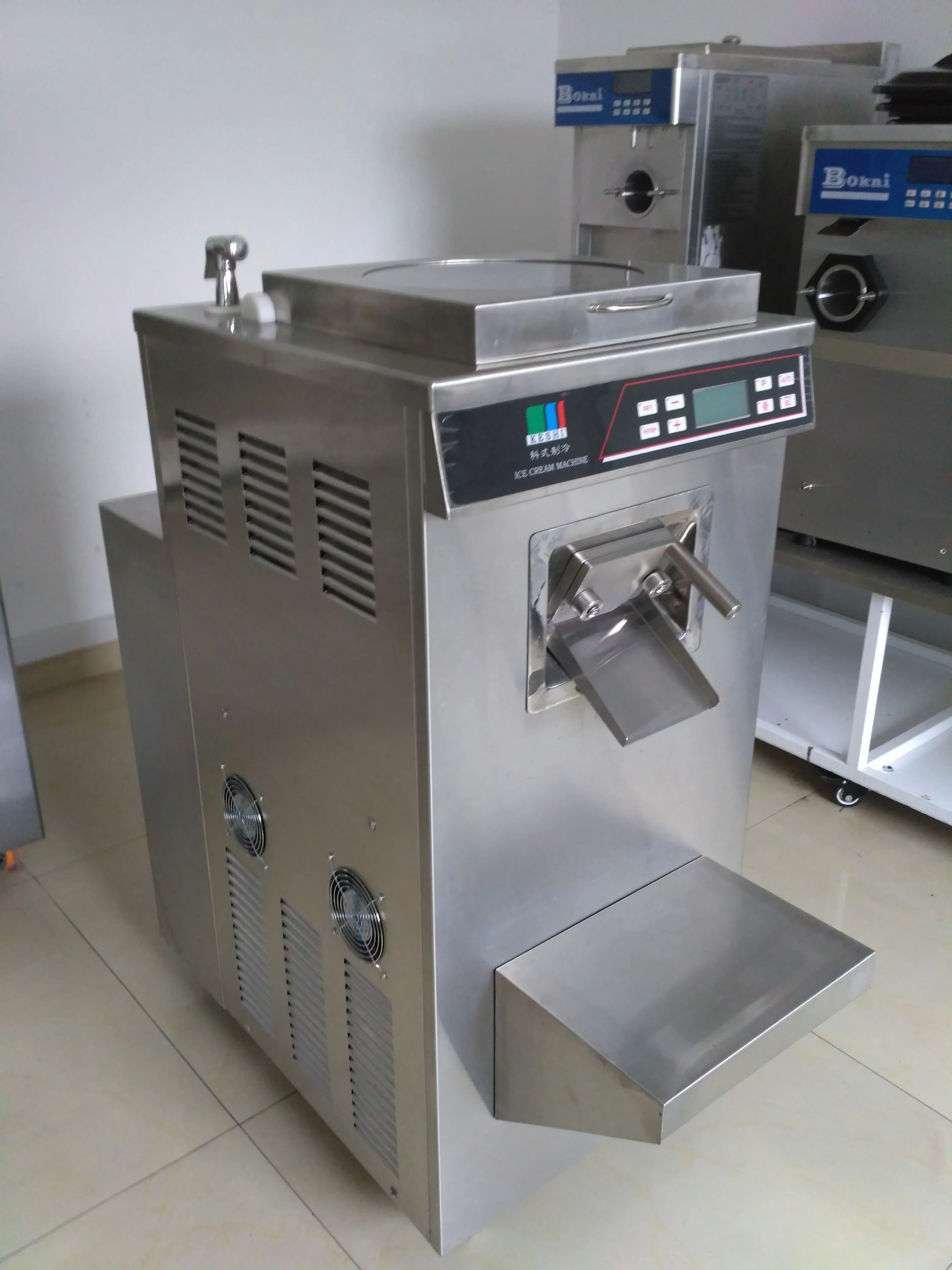 Vertical Batch Freezer Gelato Hard Ice Cream Machine for Sale