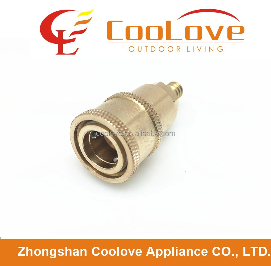 RV 1/4 propane quick coupler connect adapter