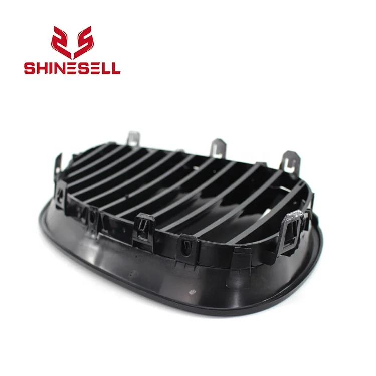 1 Pair Gloss Black Single Slat Line Front Grille Kidney grill for BMW 5 Series E60 E61 2004-2009