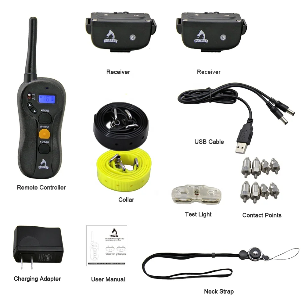 Customize Electro Shocker Dog Agility Training Equipment Waterproof Pet Training Products Bark Collar for Dogs Eco-friendly