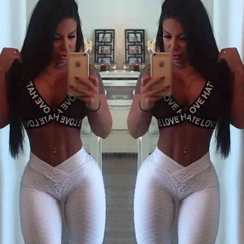 
High quality anti-cellulite compression yoga pants women slim push up leggings 