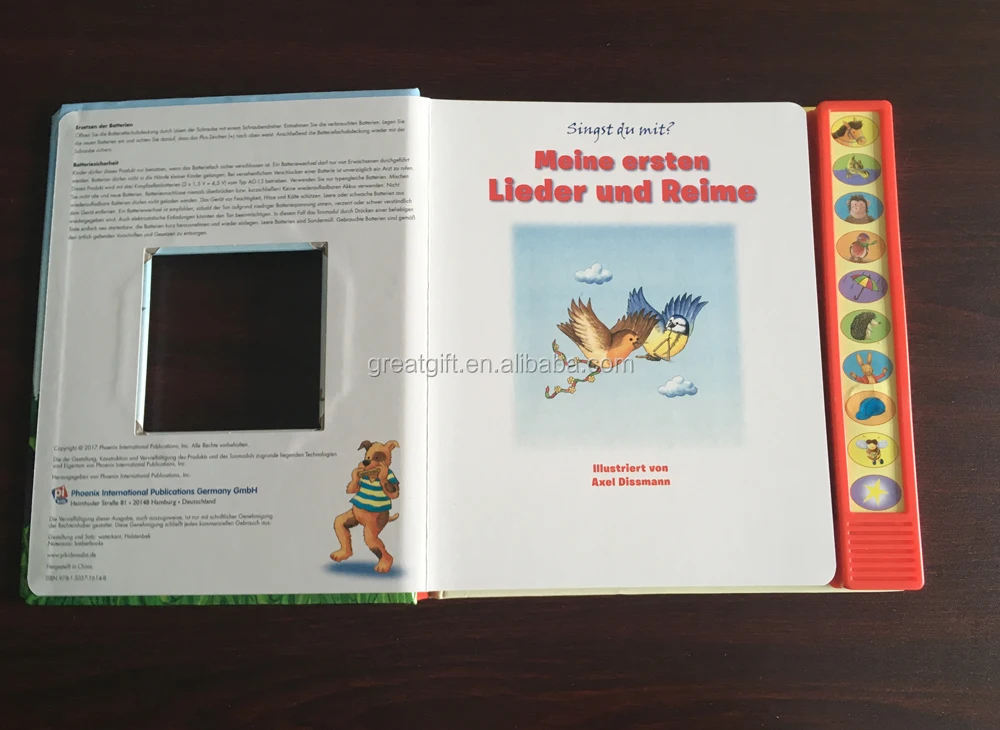 children sound board book button sound books