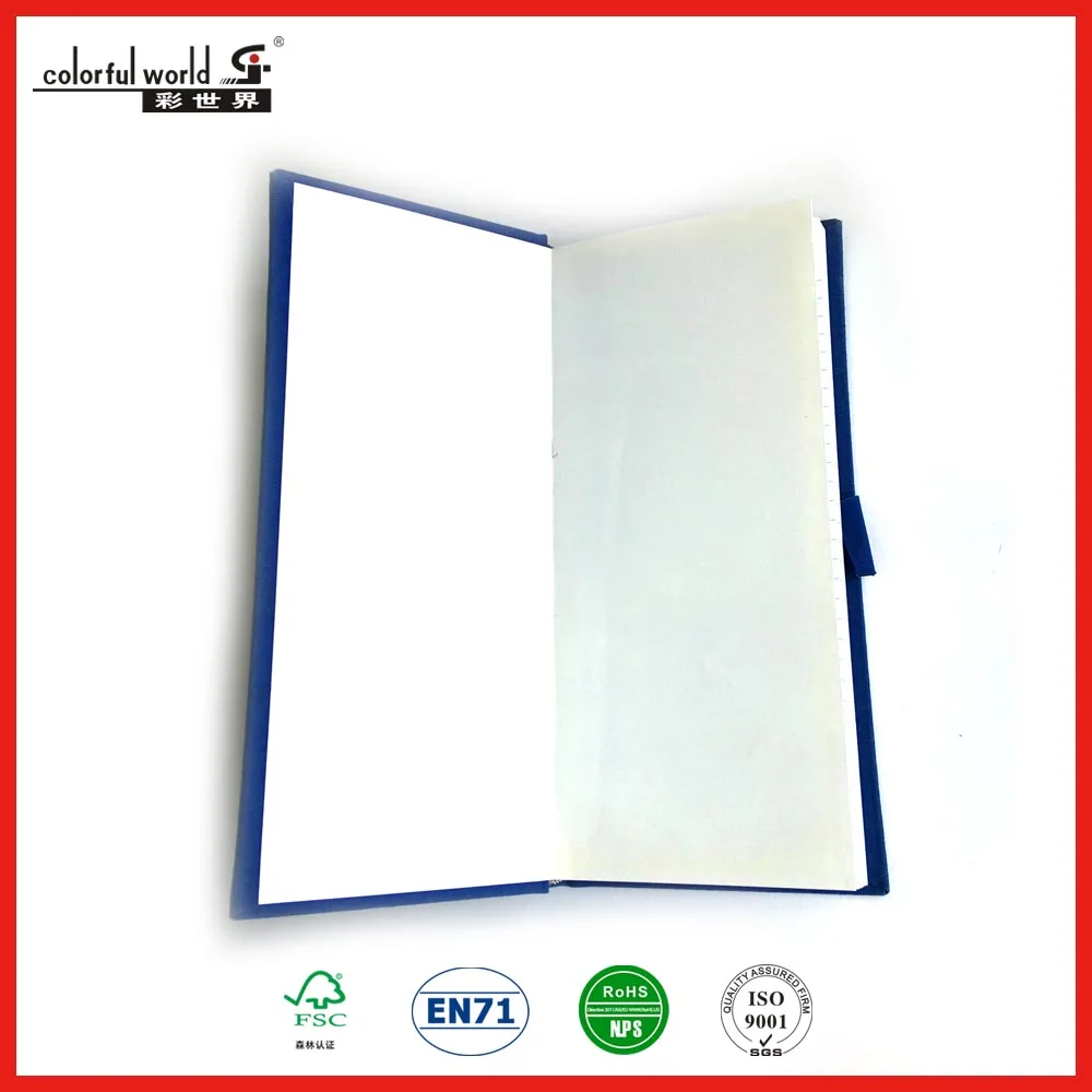 New design Canvas Hardcover Tally Books with a 200 ruled page refill