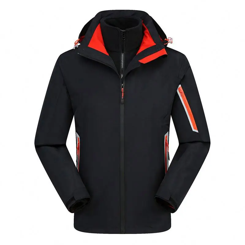 Men Ski jacket outdoor Waterproof Winter Heated Clothes Ski Jacket Mens Sport 3 In One Jacket  Ski jaket Mens