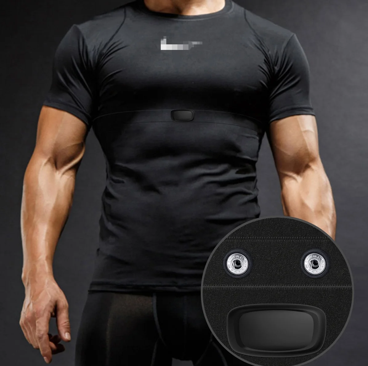 Customized OEM high quality Smart Sports heart rate monitor T-Shirt (HRM sensor not included)