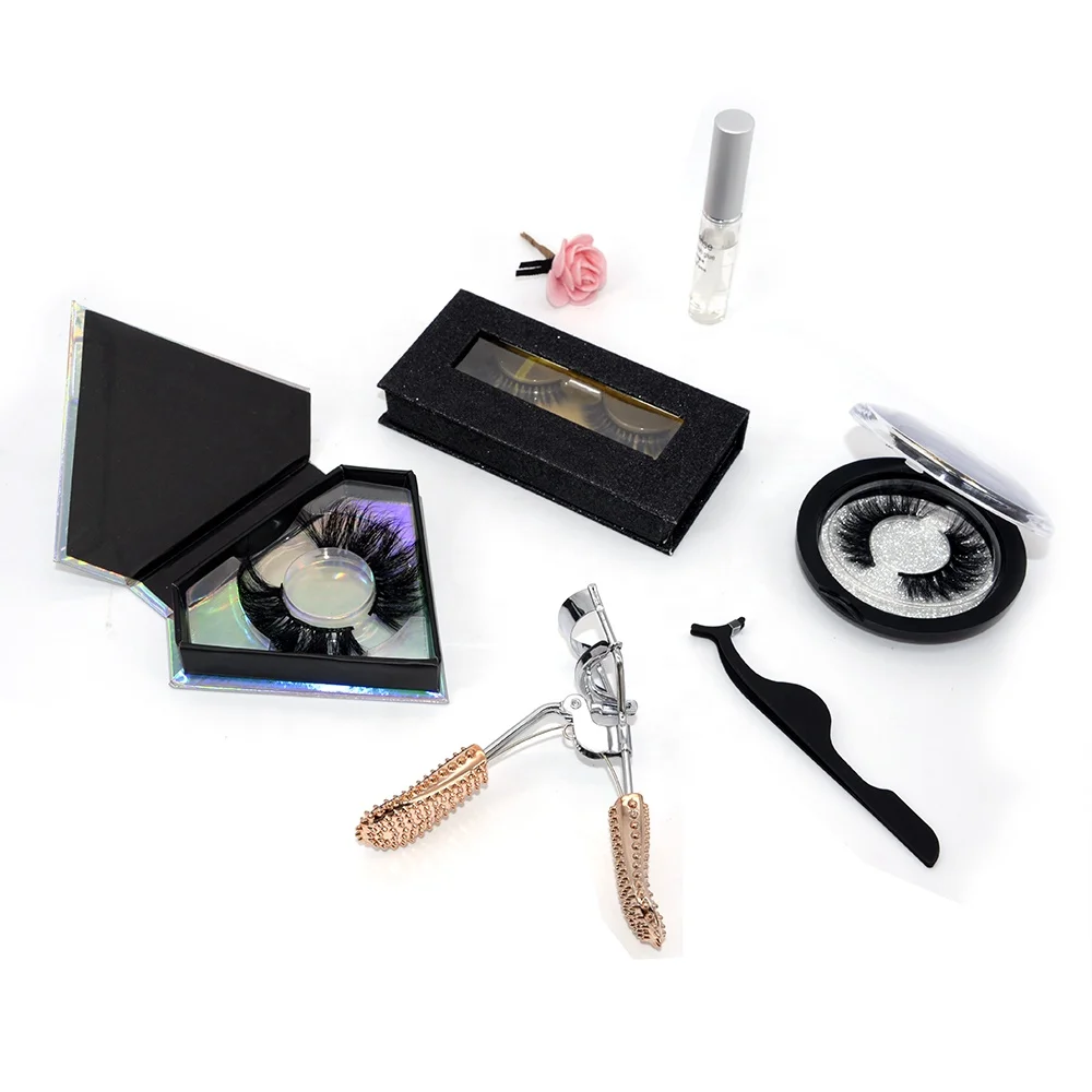 
False Eyelashes Applicator Tool Portable Eyelash Extension Tweezers Stainless Steel Remover Clip 