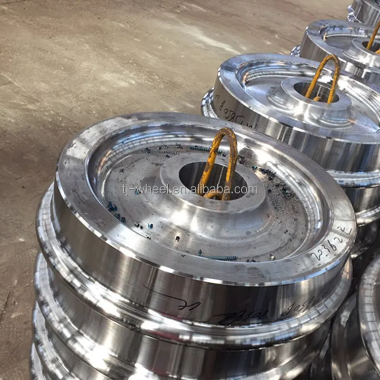 Wheel of rail excavator, rail machine