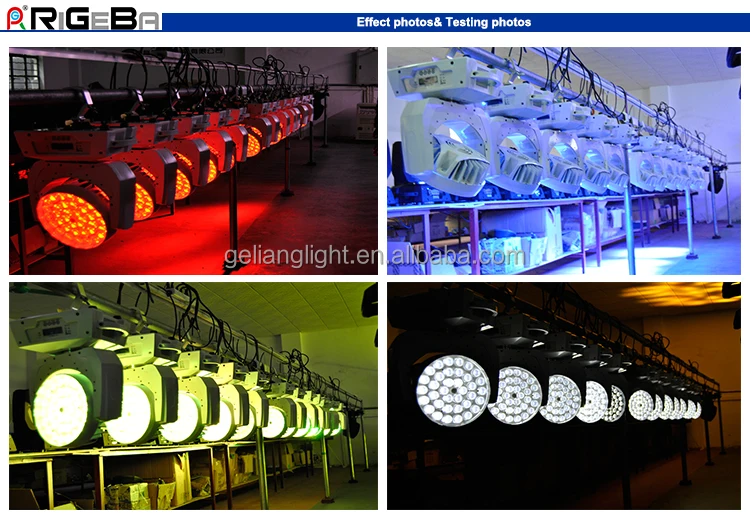High power moving head RGBW stage lighting 4in1 36pcs 10 watt led led moving head wash beam stage lighting for party bar