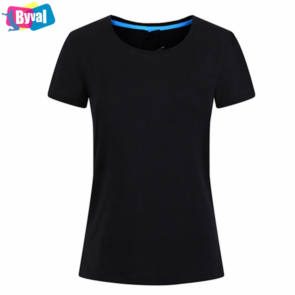 Blank Unisex 95% Cotton 5% Spandex Crew Neck T-Shirt Breathable wholesale t-shirt