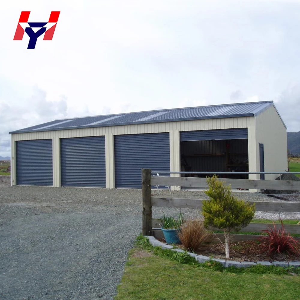 Low cost prefabricated steel roof shelter structures for car parking