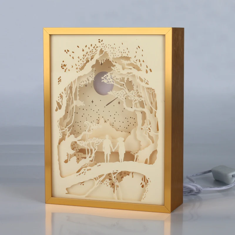 Specialized 3D Shadow Box Wall Art Aluminum Frame Light Box Wholesale Shadow Box Picture Frame