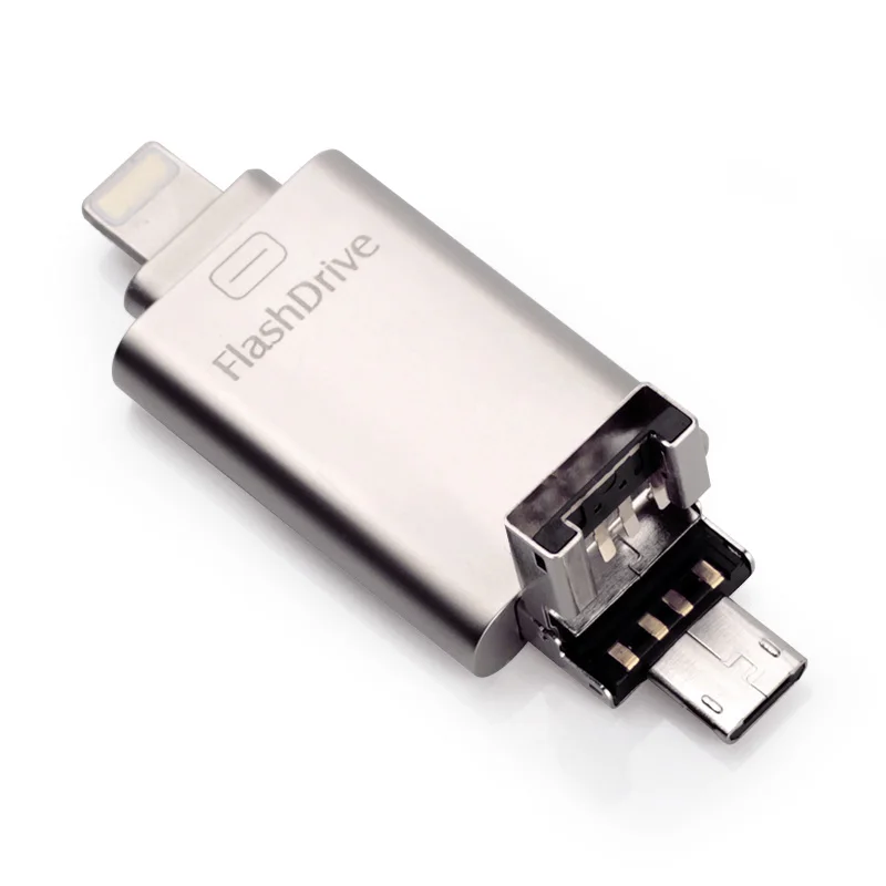 Логотип 3 в 1 USB 4 ГБ 8 ГБ 16 ГБ 32 ГБ 64 ГБ OTG флешки