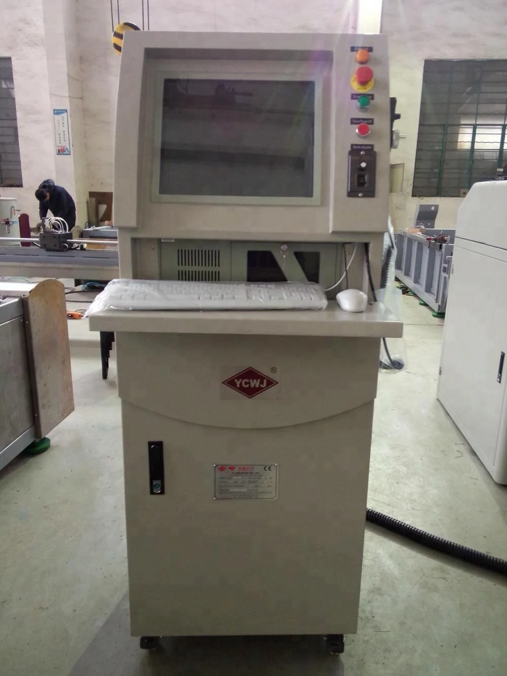 YCWJ waterjet cutting machine with KMT Pump