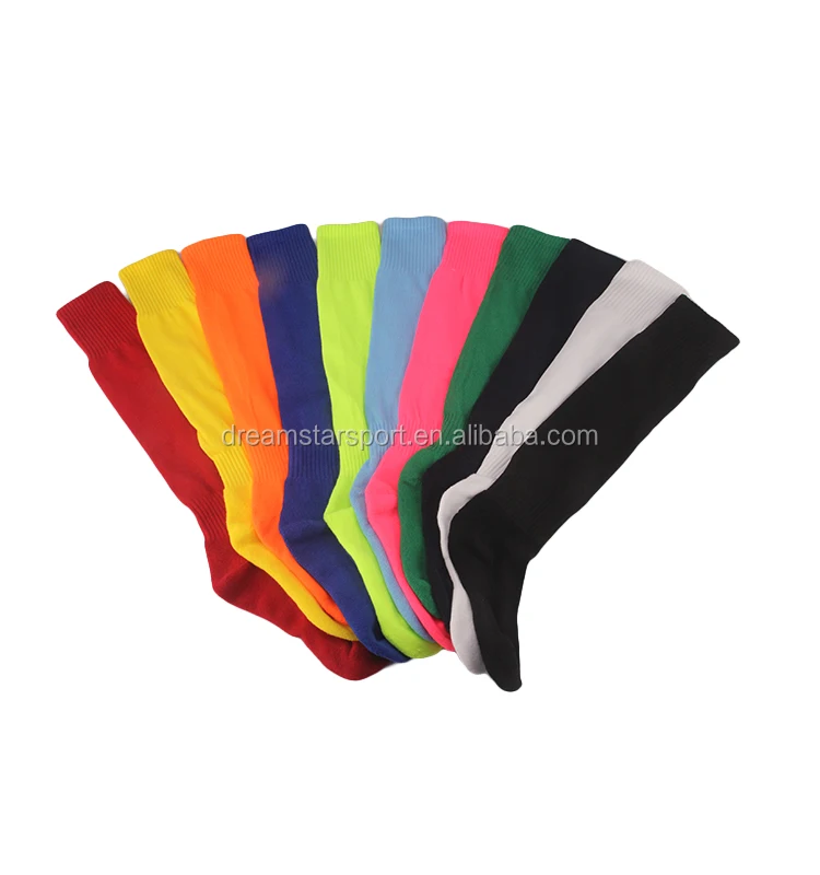Wholesale Cheap Plain Soccer Socks Custom Breathable Sports Long Football Socks