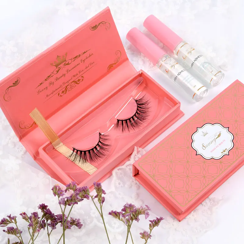 mink eyelashe set 3D 5D real mink eyelashes and packging eye lashesh fake strip lashes eyelash wholesale vendor customized boxes