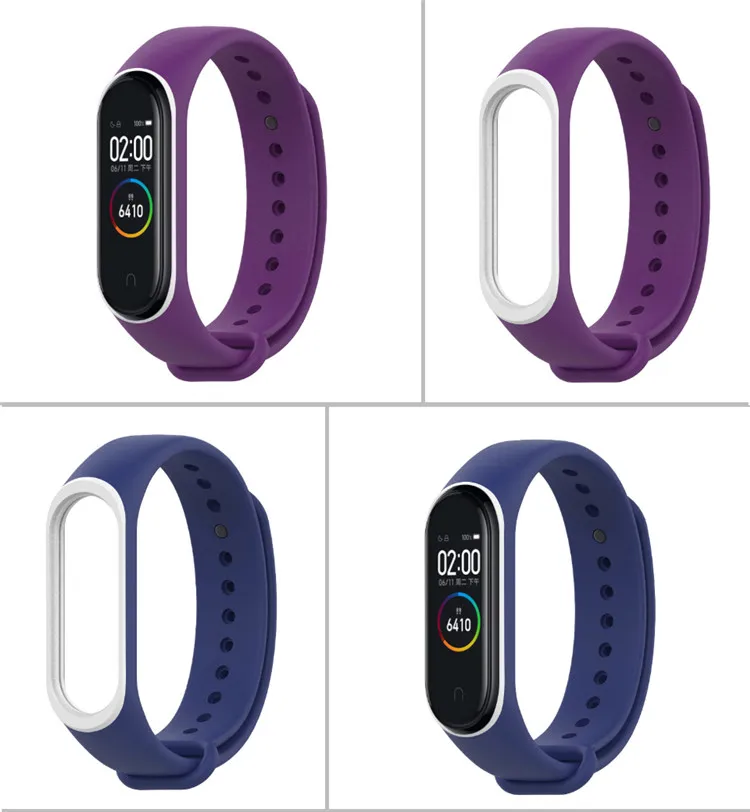Smart Accessories Miband 4 Strap replace for xiaomi mi band 4 sports silicone wrist strap bracelet with varied colors