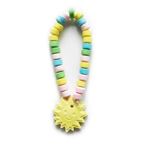 sugar tablet candy bracelet and necklace press candy