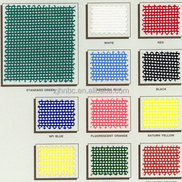Special PVC coated open mesh material for Infield Grass Protector