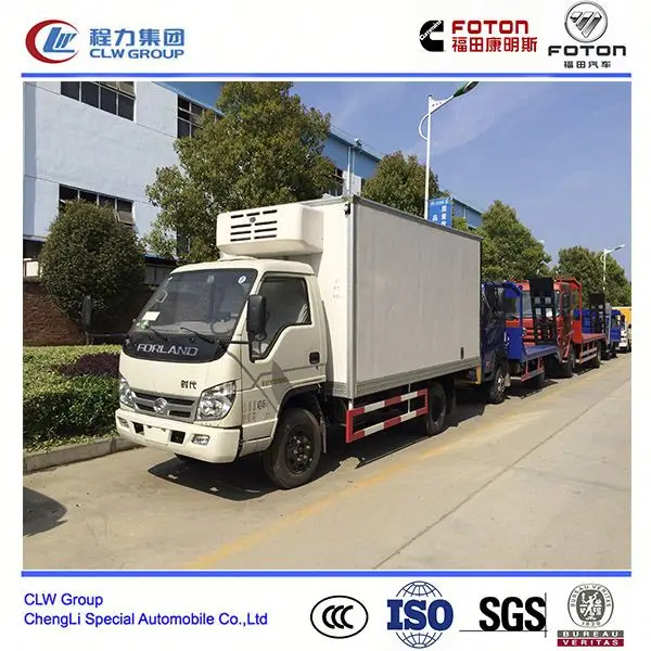 Foton 3 tons refrigerator trucks, van lorry trucks, food cooling trucks