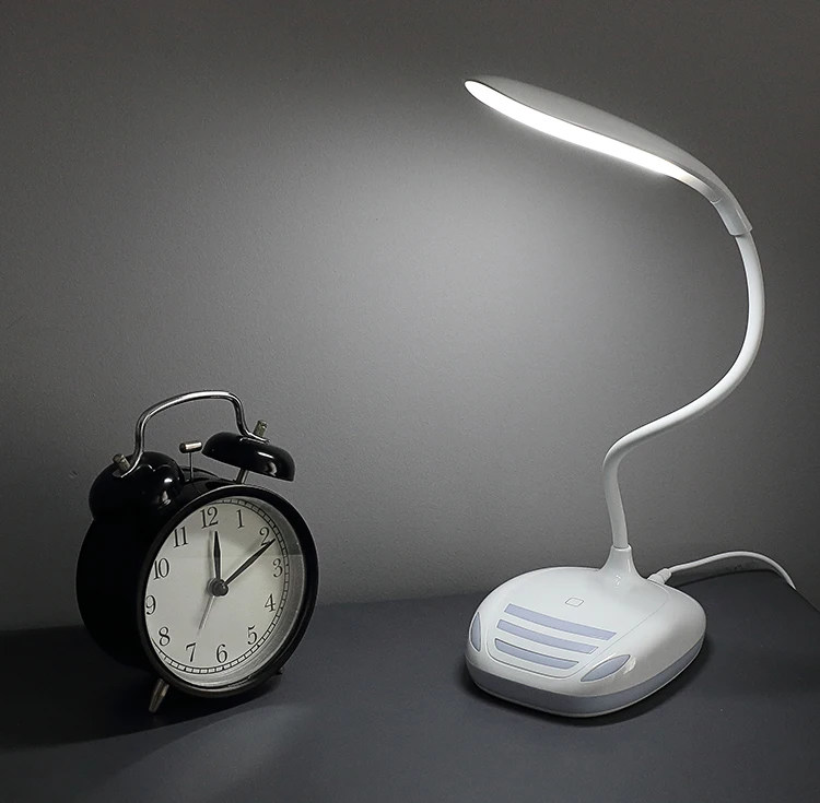 High Quality 3 levels touch switch dimming USB charging built in battery LED   portable table  lamp