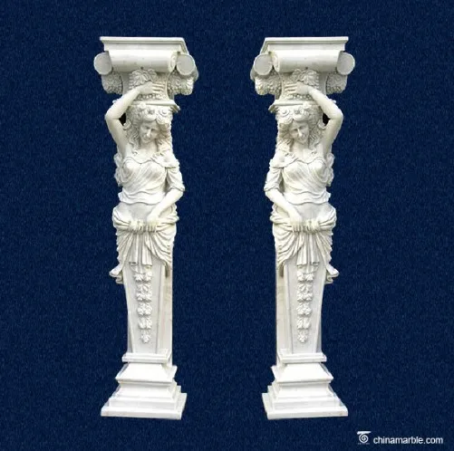 round marble pillar design/marble column roman column/stone column capital