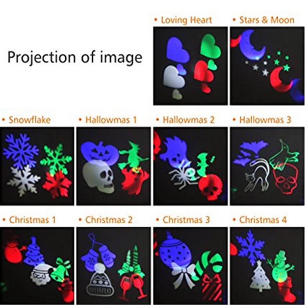 LED Landscape Projector Lights, 10 Switchable Outdoor Garden laser christmas light