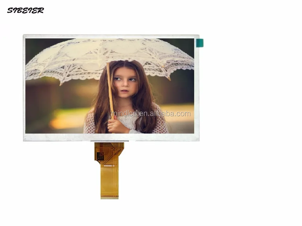 lcd display panels 7 inch  800*480 high brightness 800 nits flexible lcd display