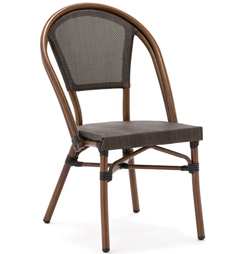 wholesale fabric aluminum chair outdoor furniture fashion design for hotel shop restaurant cafe garden