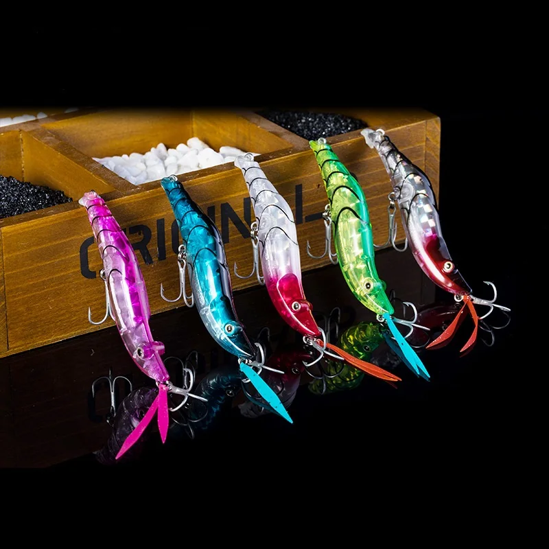 New Shrimp Squid Flashing LED Jig Squid Jig Hooks Yamashita Squid Jig 8CM/15G