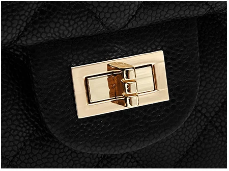 Женская сумка из ПУ кожи с черной цепочкой