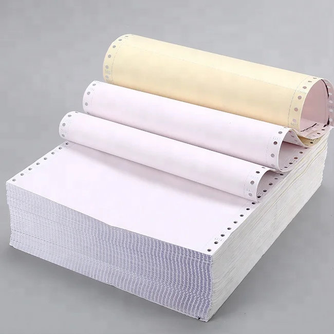 
High Quality Printing Copy Paper 100% Wood Pulp Blank Carbonless Paper For Dot Matrix Printer High Quality Printing Copy Paper 100% Wood Pulp Blank Carbonless Paper For Dot Matrix Printer