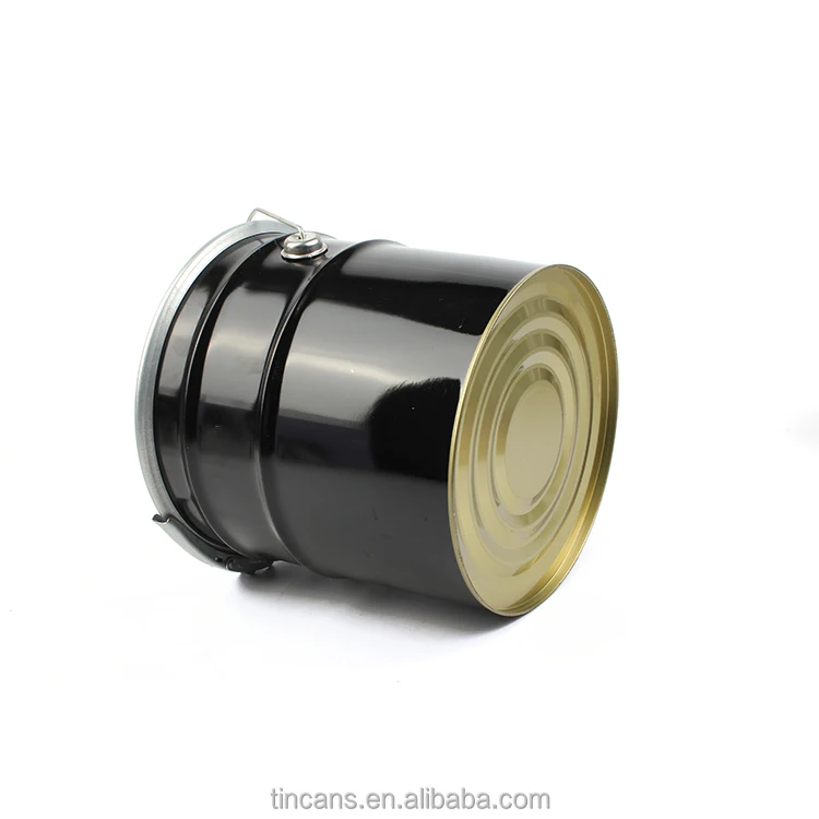 10 liter mental tin galvanized paint bucket pail with lock ring lid