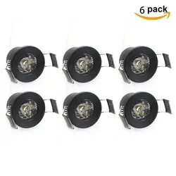 Factory price back color 3000k mini 1 watt jewelry showcase spot light