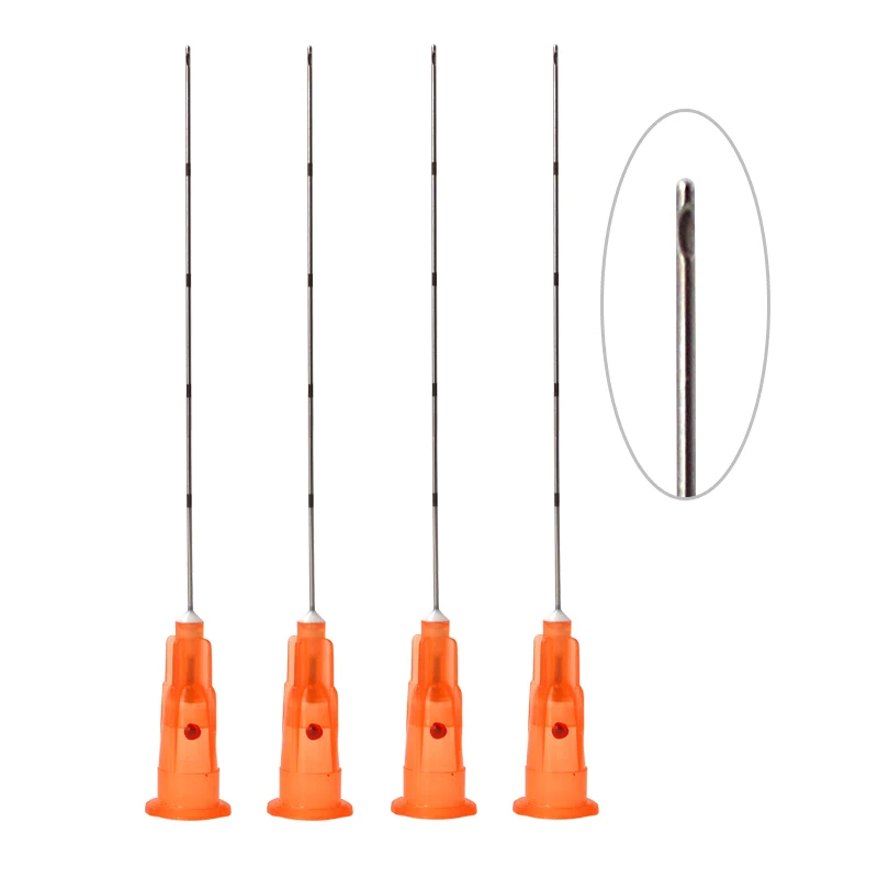 Hot sale blunt tip micro cannula 25G 70mm for filler injection