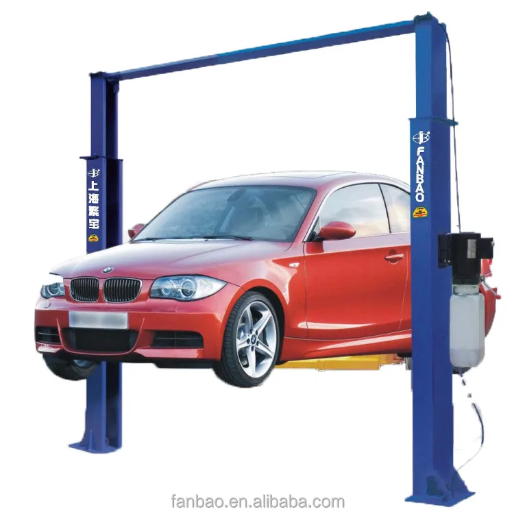 hydraulic Double cylinder gantry lift Clear floor design car service lift